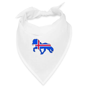 tölter flag iceland - Bandana - Weiß - Vorne