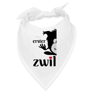 Monster Smuffel erster Zwilling geteilt - Bandana - Weiß - Vorne