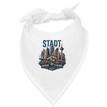 Stadt Dynamik: Kultur & Licht - Bandana - Weiß - Vorne