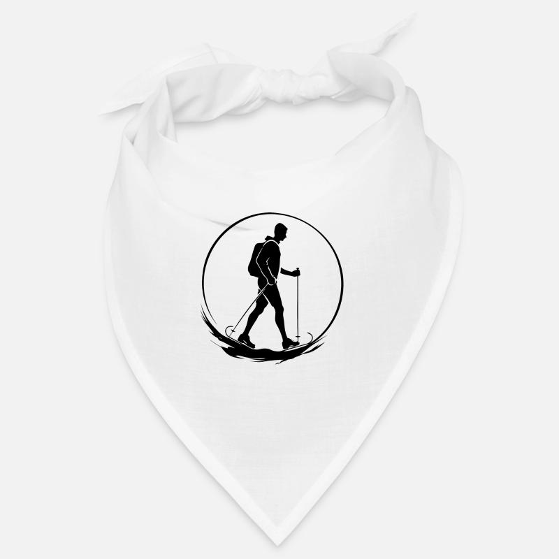 Silhouette de marche nordique Bandana