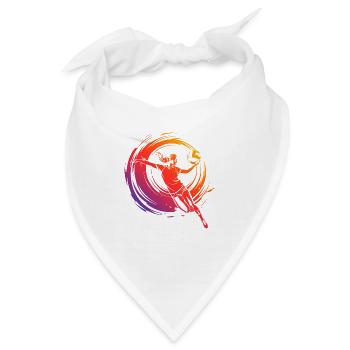 Volleyball Spielerin Bunt - Bandana - Weiß - Vorne