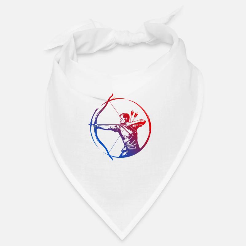 Bogenschießen Silhouette Bunt Bandana