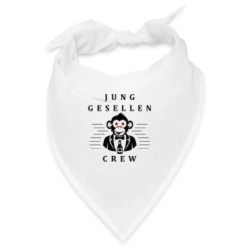 Junggesellen Crew - Bandana - Weiß - Vorne