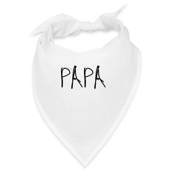 Papa - Bandana - Weiß - Vorne