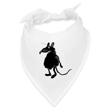 Maus - Bandana - Weiß - Vorne