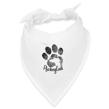 Windhunddesign Pfotenglück - Bandana - Weiß - Vorne
