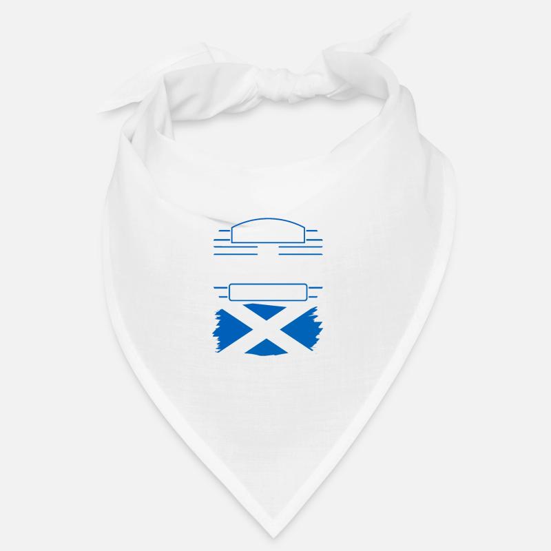 Écosse écossaise Citation du drapeau écossais - Bandana - blanc
