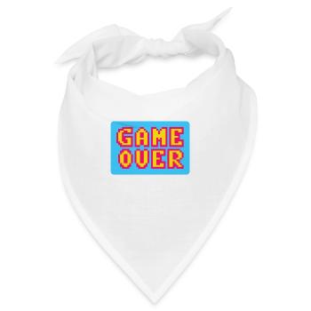 Game Over Retrogaming Vintage-Pixel - Bandana - Weiß - Vorne