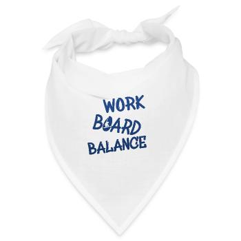 snowboarding boarden - Bandana - Weiß - Vorne