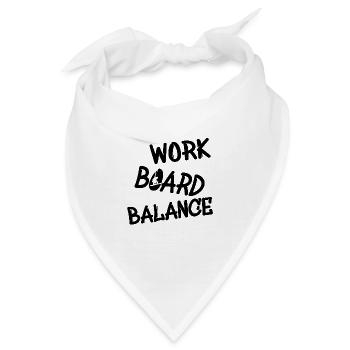 Snowboard Snowboarden Snowboarder Snowboarderin - Bandana - Weiß - Vorne