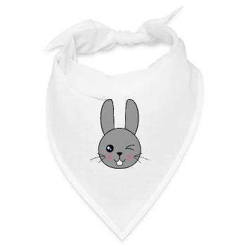 Oster Hase ohne Ende... zwinkert 🐰 Ostern 2021 - Bandana - Weiß - Vorne
