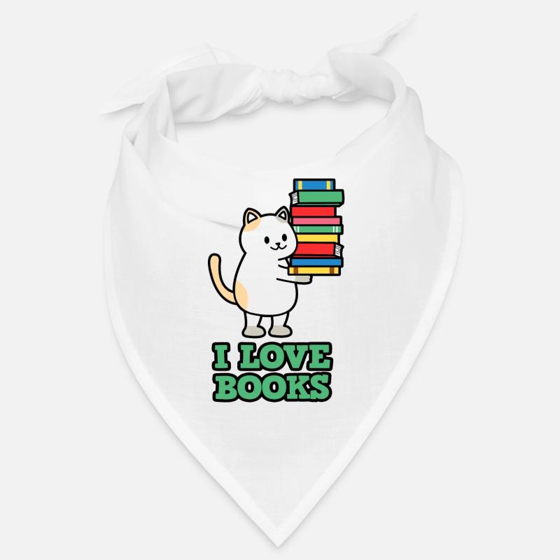 J'aime les livres chat Bandana