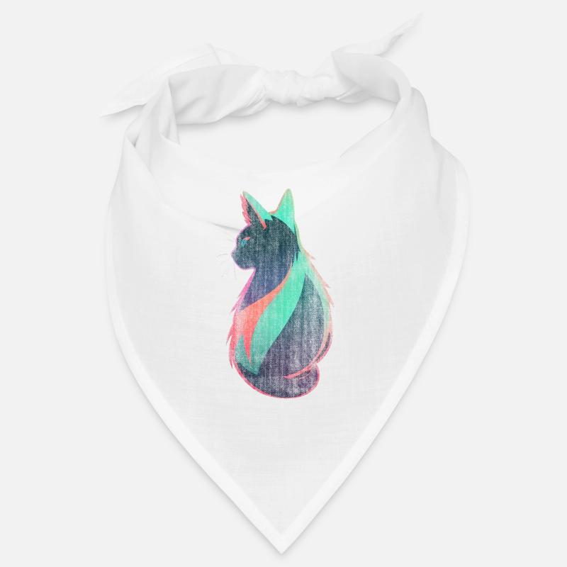 Neon Katze Kunst Bandana