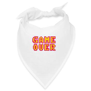 Game Over Retrogaming Vintage Pixel - Bandana - Weiß - Vorne
