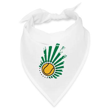 Tennis-Design (Sterne) - Bandana - Weiß - Vorne