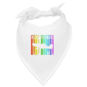 Crop Duster Flugzeug Pilot Geschenk - Bandana - Weiß - Vorne