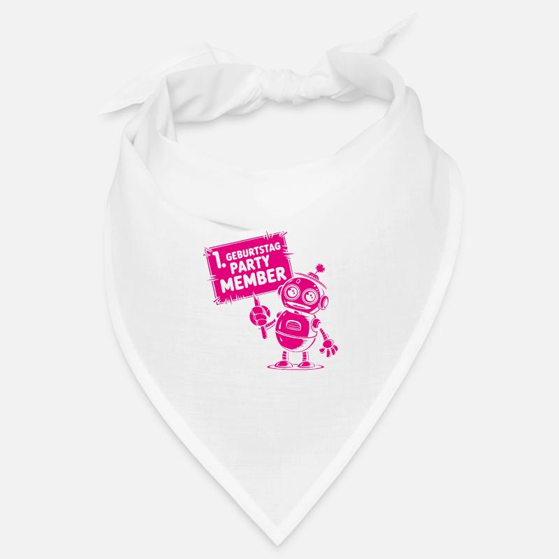 Ich bin ein Jahr 1. Geburtstag Roboter Bandana