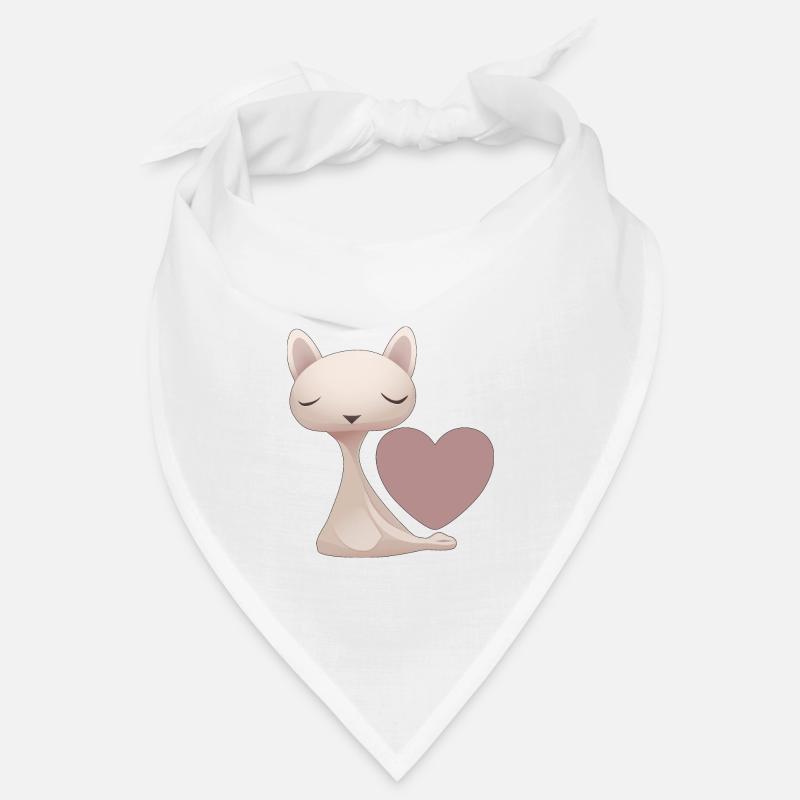 Katze Herz Liebe Bandana