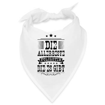 Allerbeste Polizistin - Bandana - Weiß - Vorne