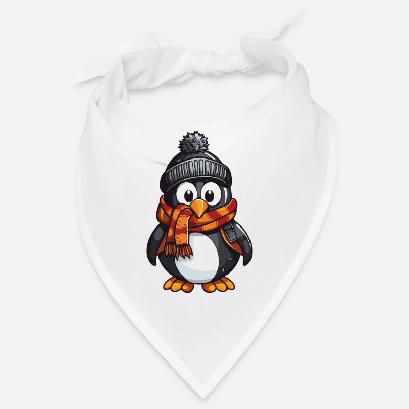 Bande dessinée d’hiver pingouin Bandana