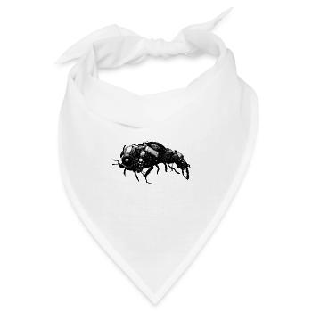 Cyber-Skarabäus - Bandana - Weiß - Vorne