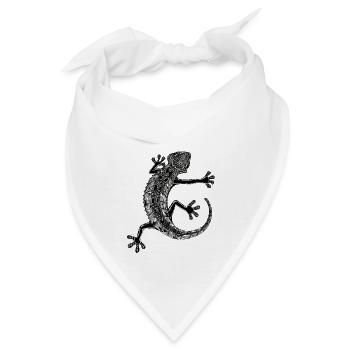 Doodle-Gecko - Bandana - Weiß - Vorne