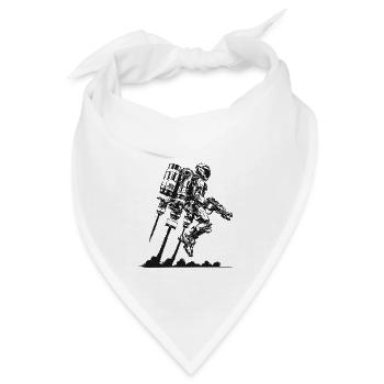 Science-Fiction Jetpack – Die Zukunft ruft! - Bandana - Weiß - Vorne