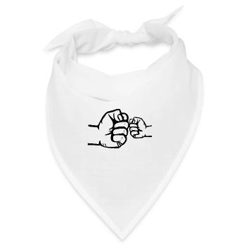 Daddy Kind ich liebe Papa Vatertag Tochter Dad - Bandana - Weiß - Vorne