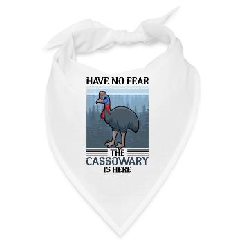 Have no fear the Cassowary is here - Bandana - Weiß - Vorne