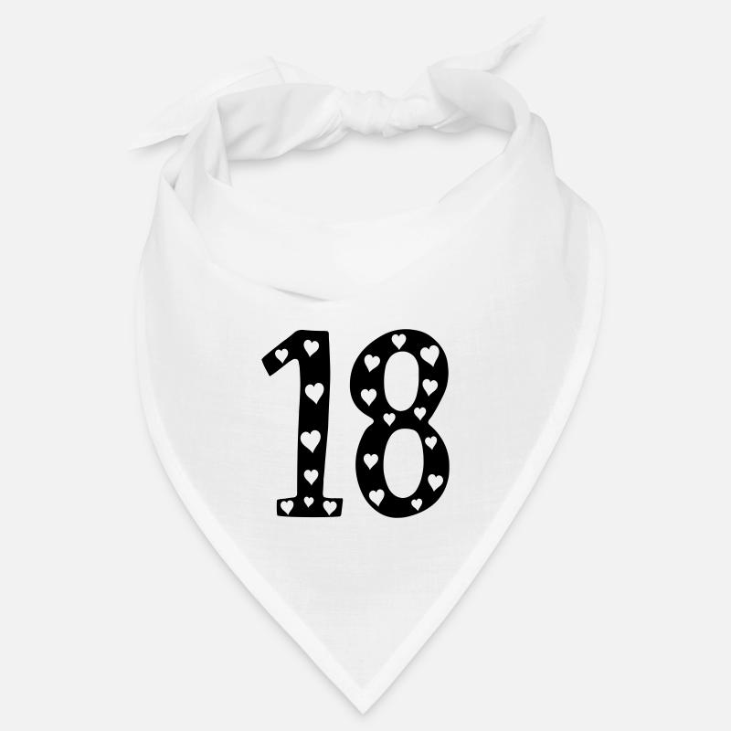 18 Geburtstag mit Herz Bandana