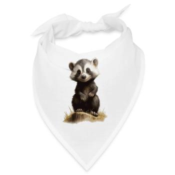 süßer Frechdachs - Bandana - Weiß - Vorne