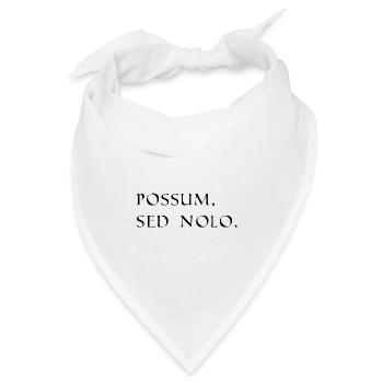 ich könnte aber ich mag nicht latein schwarz - Bandana - Weiß - Vorne