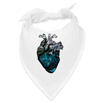 Naturherz - Bandana - Weiß - Vorne