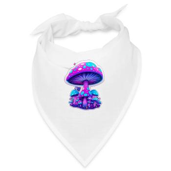 magic mushroom magenta - Bandana - Weiß - Vorne