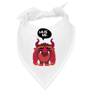 hug me Monster - Bandana - Weiß - Vorne