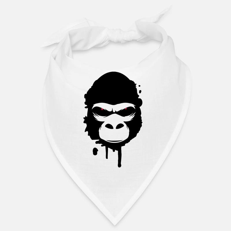 Ein Gorilla Kopf Graffiti Bandana