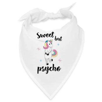 Sweet but psycho - Bandana - Weiß - Vorne