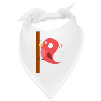 Specht Comic - Bandana - Weiß - Vorne