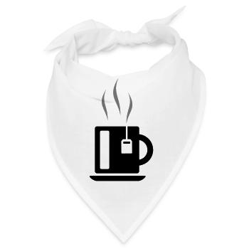 Tasse Tee mit Teebeutel - Bandana - Weiß - Vorne