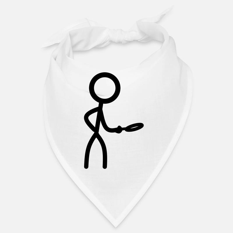 Stickman with magnifying glass Bandana