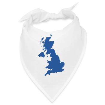UK-Karte - Bandana - Weiß - Vorne