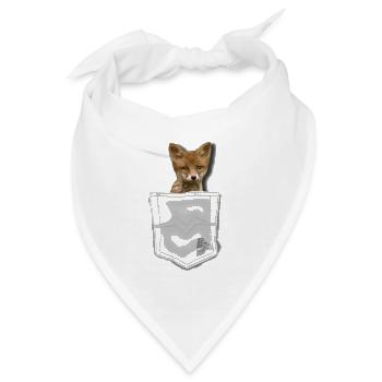 Tasche Fuchs von Custom - Bandana - Weiß - Vorne