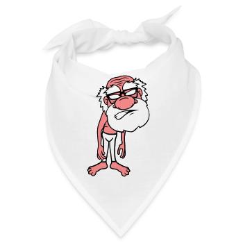 lustig duenn boese veraergert wuetend sauer schlec - Bandana - Weiß - Vorne