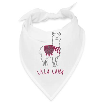 La La Lama - Bandana - Weiß - Vorne