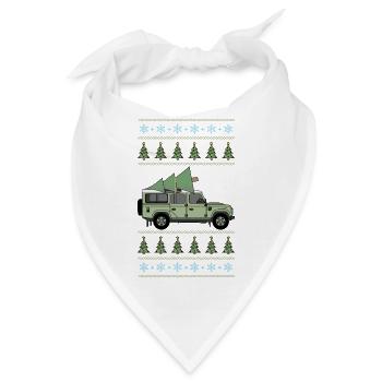 Verteidiger 110 - Weihnachtsbaum - Bandana - Weiß - Vorne