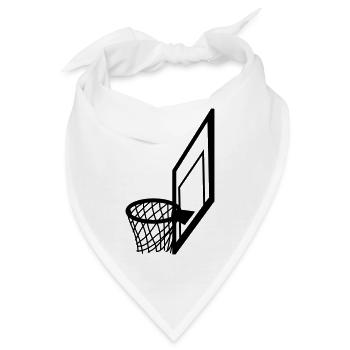 basketball netz basketballkorb cool treffer tor im - Bandana - Weiß - Vorne