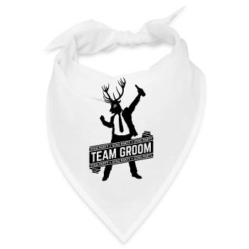Team Groom / Stag Party (JGA / 1C) - Bandana - Weiß - Vorne
