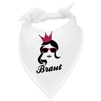 Braut - Team Braut - Bandana - Weiß - Vorne