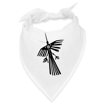 Nazca Linien, Kondor, condor - Bandana - Weiß - Vorne