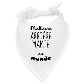 Großmütter / Oma / Mami / Großmutter / Mamy - Bandana - Weiß - Vorne